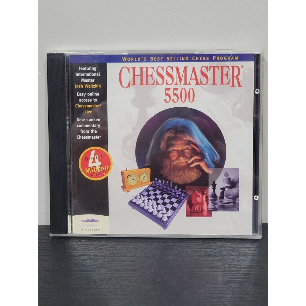 Chessmaster 5500 Vintage Chess - vintage PC Video Game CD , Mindscape